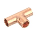 1個セット 0.24インチ ティーカッパーフィッティング ティーシェイプ 接続部品 プライベート用 スウェットソルダー接続 配管用 24.5x15mm