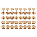 32セットのフラットヘッドスタッドス パイ ク10mm合金財布フィートハンドバッグネイルヘッドスタッドフラットバックルボタンキャップリベットラウンドホイールバッ...