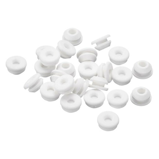 25個 シリコンプラグ 6.5-7mm 穴に適したラバーラウンドスナップインロッキングホールプラグ 金属チューブ用 防水ホールプラグ 家具エンドキャップ挿入用 ホワイト 25個 シリコンプラグ 6.5-7mm 穴に適したラバーラウンドスナップインロッキングホールプラグ 金属チューブ用 防水ホールプラグ 家具エンドキャップ挿入用 ホワイト