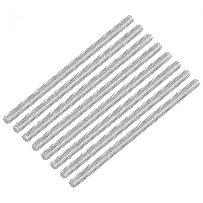 16本 全ネジロッド M4 x 80mm 304ステンレス鋼 右ネジ 家具や機械 組み立てに適したM4-0.7ピッチ ネジ