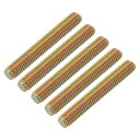 30個 全ネジロッド M8-1.25x55mm 炭素鋼製長ネジ 家具 組み立てや固定に適した右巻きネジ(4)