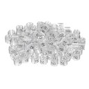 160 個 衣類ハンガーマーカー 150 番号タグ 3.5mm ロッド 衣類サイズ ハンガークリップに適合 衣類色分けラベル 衣類ハンガー用 透明