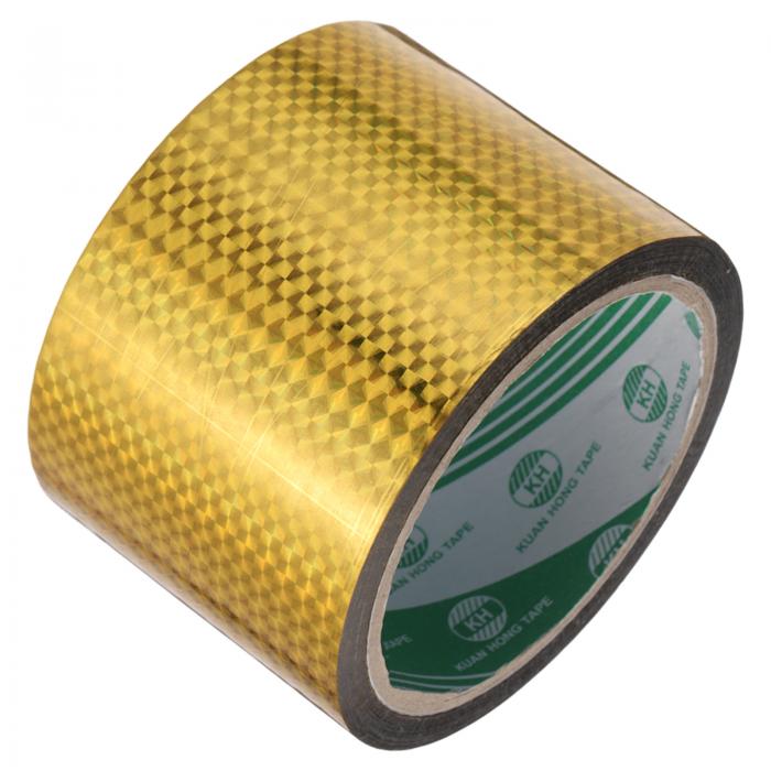 金色メタライズテープ 2.4" x 55ヤード クラフトディテールアクセントウォール用テープ グラフィックア..