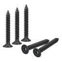 40個のフラットヘッドトルクスねじ M5 x 35mm 304ステンレススチール製のカウンターシンク自己穿孔防盗木ねじ T25ビットに適合 木材 フェンス デッ...