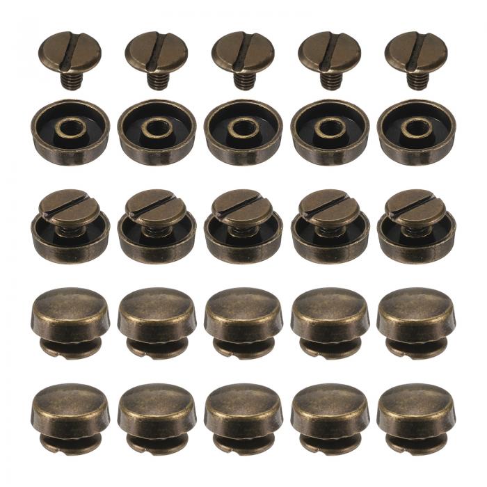 20セットフラットヘッドスタッドス パイ ク10mm合金財布フィートハンドバッグネイルヘッドスタッドフラットバックルボタンキャップリベットラウンドホイールバック...