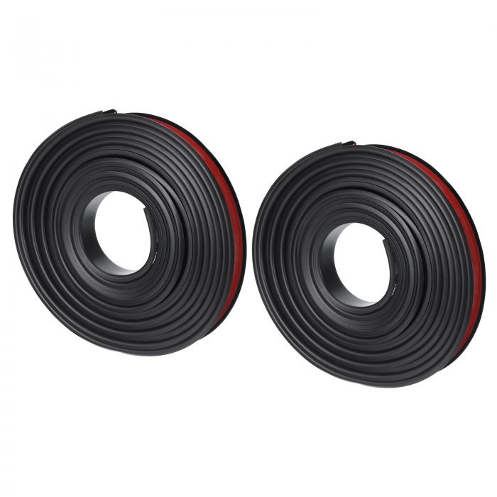 U字型エッジバンド 5 M 粘着エッジバンドトリム キャビネット修理 家具修復用 黒 18 mm 2個