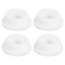 4個入り ホワイトプラグホール 28mm/1.1" 穴用ゴムボタンプラグ