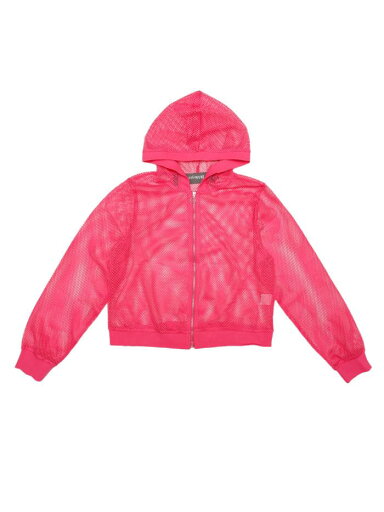Allegra K 長袖ジャケット パーカー 無地 ジップアップ メッシュ シアー 通気性 ボンバー レディース ホットピンク XL Allegra K 長袖ジャケット パーカー 無地 ジップアップ メッシュ シアー 通気性 ボンバー レディース ホットピンク XL