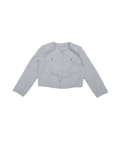 Hobemty ブレザー ジャケット ツイード ワーク クロップド 長袖 エレガント レディース ブルー M Hobemty ブレザー ジャケット ツイード ワーク クロップド 長袖 エレガント レディース ブルー M