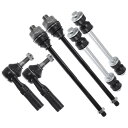 X AUTOHAUX シボレーに対応シルバラード2500 2001-2004 GMCに対応シエラ3500 2001-2006用のフロントサスペンションキットインナーアウターラックエンドフロントスウェイバーリンク6個セット