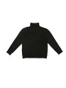 Seta T レディース タートルネック セーター 長袖 ニット プルオーバー 秋冬 ベーシック ジャンパー トップス ブラック XL