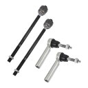 X AUTOHAUX シボレーに対応シルバラード1500サバーバンタホドラッグリンク用のサスペンションステアリングタイロッドエンドキット フロントインナーアウタータイロッドエンド4個セット
