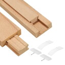 木製引き出しスライド2セット 17-3/4"(45センチ)クラシックウッドセンターガイドトラ ック プラスチックスライドグライド ブ ラケット付き 木製引き出しスライドボトムレール交換キット