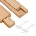 木製引き出しスライド2セット 9-7/8"(25センチ)クラシックウッドセンターガイドトラ ック プラスチックスライドグライド ブ ラケット付き 木製引き出しスライドボトムレール交換キット