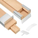 木製引き出しスライド 9-7/8"(25センチ)クラシックな木製センターガイドトラ ック 金属プラスチックスライドグライド ブ ラケット付き 木製引き出しスライドボトムレール交換キット