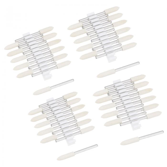 羊毛フェルトの取り付けポイント テーパード 研磨ビットバリ バフホイール 3 mmシャンク付き 3 mm 4 mm..