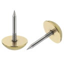 20個 ソリッド真鍮タックス 18mm レトロな張り地用釘 家具 装飾用押しピン ソファや壁掛けに適しています 金色