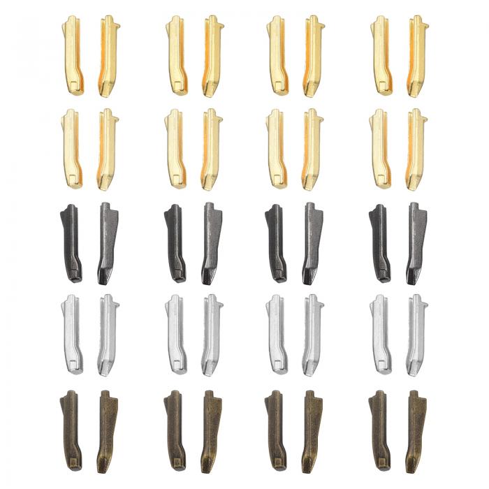 ダブルオープンジッパー修理キット ジャケットコート用の#5挿入ピン付きの両開きジッパー(5色 20個)