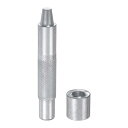 アイレットホールパンチダイツール 10mm 45#鋼製グロメットセッター取り付けツール ホローパンチツールキット ファブリック衣類クラフトバッグ用ベース付き