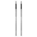 レザー用ホローパンチ2個セット 1.5mm 円形穴パンチツール ベルトパンチャー用 炭素鋼製 シングルパンチ ウォッチベルト カット レザークラフト ラバー 紙...