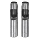 2個セット レザー用ホローパンチ 16mm 円形穴パンチツール ベルトパンチャー カーボンスチール製 シングルパンチ ウォッチベルト カット レザークラフト ラ...