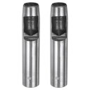 レザー用ホローパンチ2個セット 18mm 円形穴パンチツール ベルトパンチャー カーボンスチール製 シングルパンチ ウォッチベルト カット レザークラフト ラバ...