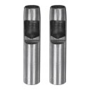 レザー用ホローパンチ2個セット 19mm丸穴パンチツール ベルトパンチャーカーボンスチール製 ウォッチベルトカット レザークラフト ゴム 紙 ファブリック プラ...