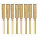 ダイヤモンドチェーンソー研磨ビット シリンダーヘッド チタンメッキ 電動チェーンソーグラインダー 5.5 mm 8個