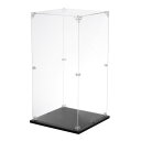 アクリルディスプレイケース 20x20x40cm クリアディスプレイボックス 組み立て式防塵ディスプレイボックス 収納オーガナイザー コレクターアクションフィギ...