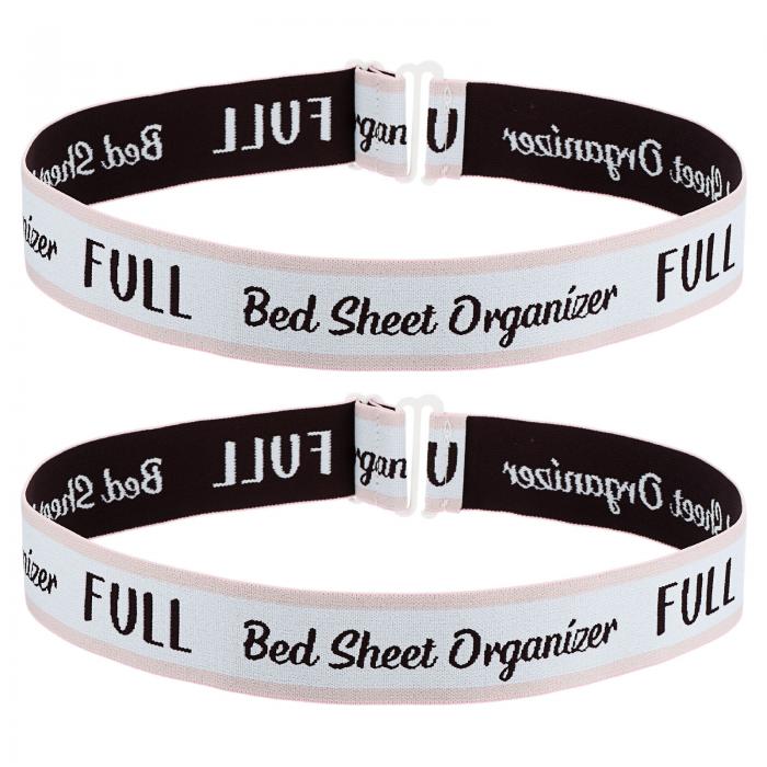 2個のベッドシートオーガナイザーバンド 350x40mm/13.78x1.57