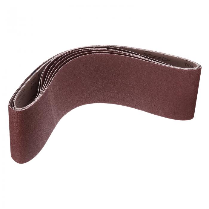 6個セット(各60/80/120/180/240/400グリット) アルミニウムオキサイド研磨ベルト 6