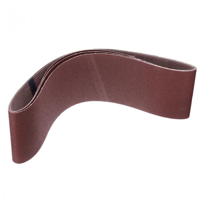 3個セット 100番グリット アルミ酸化研磨ベルト 6