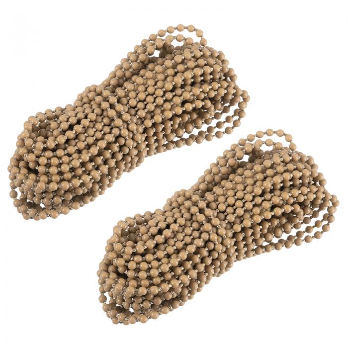 2個セット 10メートル（10.94ヤード） ローラーブ ラインドビーズチェーンコード POMブ ラインドプルビーズチェーンアクセサリーボールビーズチェーン 縦型ローラーブ ラインドウィンドウプラスチックシャッター用 茶色