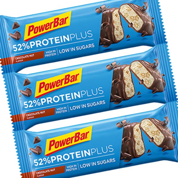 PowerBar パワーバー 52%プロテインプラス チョコレートナッツ3本 【プロテインバー まとめ買い登山 マラソン ランニング トレイルランニング トライアスロン 行動食 補給食 エネルギーバー】