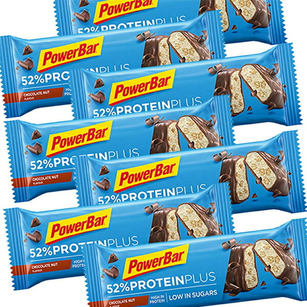 PowerBar パワーバー 52%プロテインプラス チョコレートナッツ7本 【プロテインバー まとめ買い登山 マラソン ランニング トレイルランニング トライアスロン 行動食 補給食 エネルギーバー】