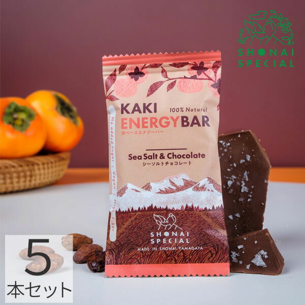 Shonai Special(ショウナイスペシャル) KAKI ENERGY BAR(柿ベースエナジーバー) シーソルトチョコレー..