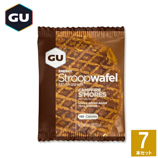 GU Energy グーエナジー ENERGY STROOPWAFEL エナジーストループワッフル キャンプファイヤースモア 7枚 【登山 マラソン ランニング トレイルランニング トライアスロン 行動食 補給食 ワッフル】 1