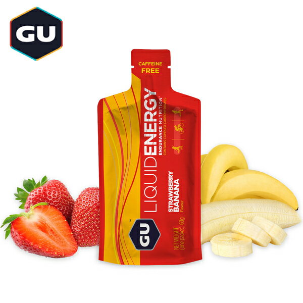 GU Energy グーエナジー LIQUID ENERGY リキッドエナジー ストロベリーバナナ 1本 【エナジージェル 登山 マラソン ランニング トレイルランニング トライアスロン 行動食 補給食 ジェル】