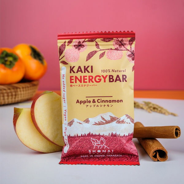 Shonai Special(ショウナイスペシャル) KAKI ENERGY BAR(柿ベースエナジーバー) アップルシナモン 1本 ..