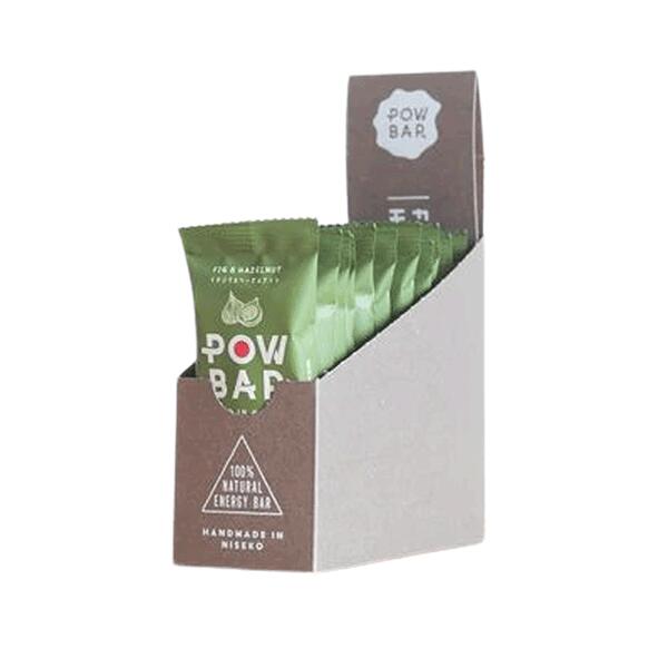 POW BAR パウバー イチジク＆ヘーゼルナッツ 1箱 12個入 【トレイルランニング トレラン ランニング 補給食 ビーガン オーガニック エナジーバー 砂糖不使用】