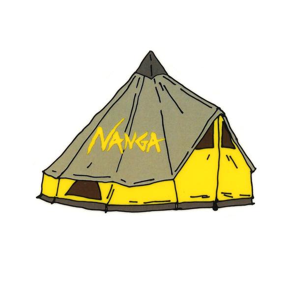 NANGA×USHIODA HIROAKI ナンガ×ウシオダヒロアキ STICKER TENT ステッカーシート コラボ限定品 シール アクセサリー キャンプ用品 アウトドアスタイルアート おしゃれ かわいい ブランド バイク 車 ツーリング 釣り 登山 ハイキング ソロキャンプ ブッシュクラフト