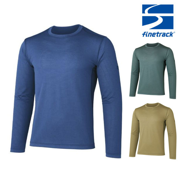 finetrack ファイントラック ラミースピンエア ロングスリーブ FMM0251 メンズ ベースレイヤー 長袖Tシャツ トレイルランニング トレラン ランニング マラソン トレッキング クライミング 登山 自転車 アウトドア 男性