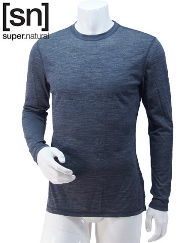 【sn】super.natural スーパーナチュラル メンズ M BASE LS 140 / 長袖Tシャツ M00092-124