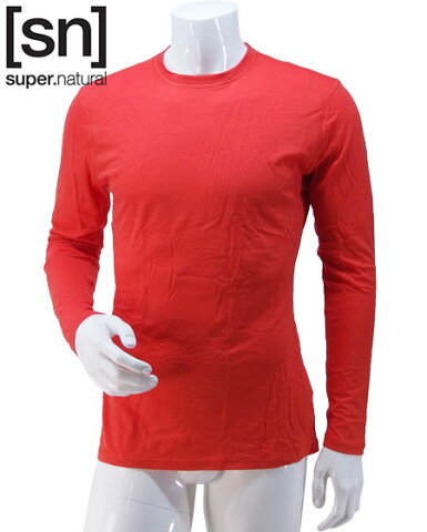 【sn】super.natural スーパーナチュラル メンズ M BASE LS 140 / 長袖Tシャツ M00092-216