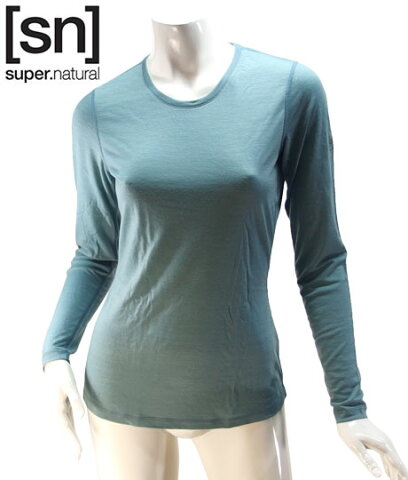 【sn】super.natural スーパーナチュラル レディース W BASE LS 140 / 長袖Tシャツ SN1173-284