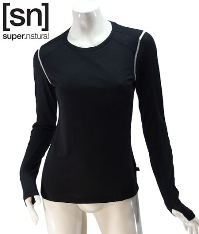 【sn】super.natural スーパーナチュラル レディース W NERGY TOP LS 140 / 長袖Tシャツ W003020-120