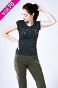 MIKANO ミカノ MIKALANCE ミカランセ コンパクトTシャツ(メタリックロゴ付) V70 70701 フィットネス ウェア ズンバウェア zumba...