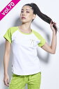 MIKANO ミカノ MIKALANCE ミカランセ 袖切替エアリーTシャツ(スタッズ付) V70 70713 フィットネス ウェア ズンバウェア zumbaウ...
