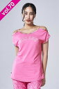 MIKANO ミカノ MIKALANCE ミカランセ 肩開きエアリーTシャツ V70 70716 フィットネス ウェア ズンバウェア zumbaウェア レディー...