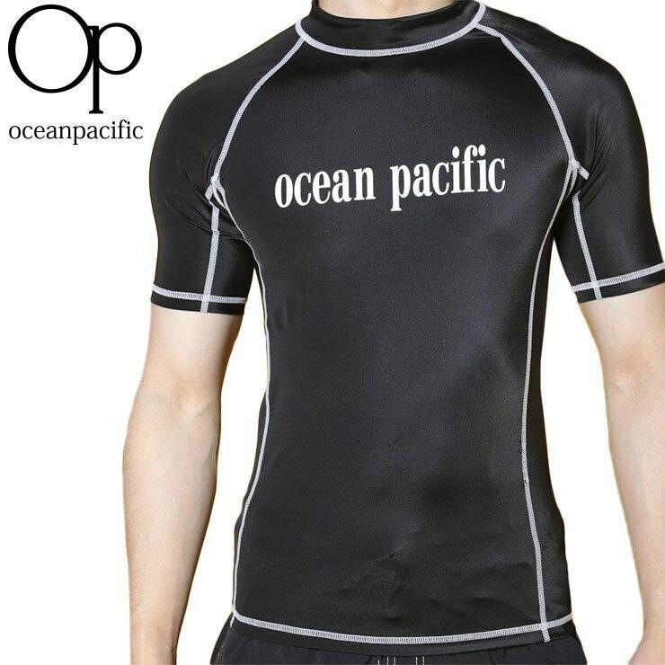 OP(OCEAN PACIFIC) オーシャンパシフィック メンズ ラッシュガード 半袖 518670 水着 大きいサイズ 接触冷感 紫外線対策 夏用 海水浴 水泳 UVカット 日焼け防止 旅行 スイミング プール スノーケル サーフィン ダイビング スポーツ アウトドア サマーセール SALE